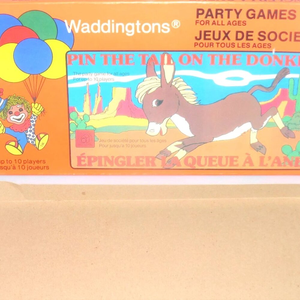 Complete 1981 PIN the TAIL on the DONKEY Game Waddington's Party Games #491 - Picture 4 of 14